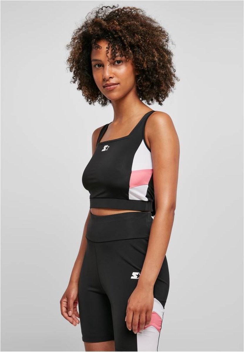 Starter Black Label - Arrow colorblock Sport top - L - Zwart/Roze | bol