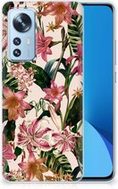 Telefoon Hoesje Xiaomi 12 | 12X Leuk TPU Back Case Bloemen