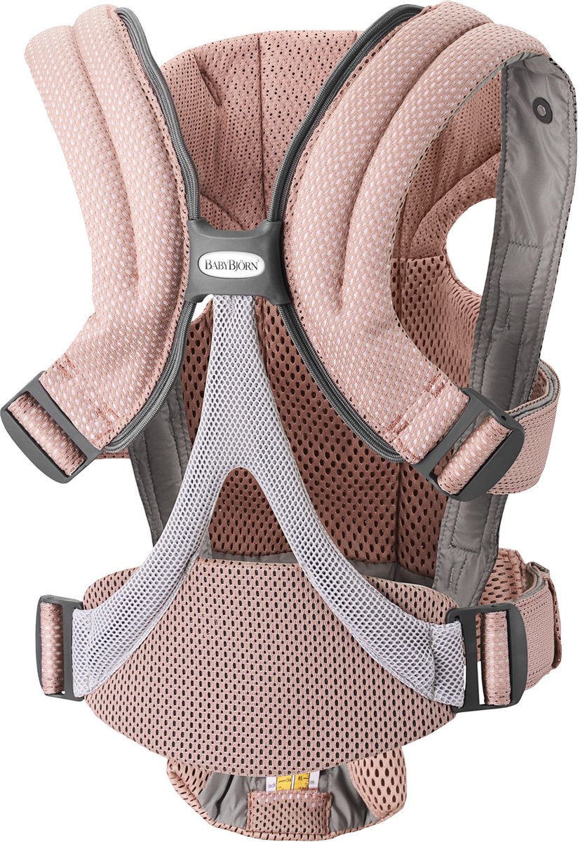 BabyBjörn Porte-bébé Mini, Mesh 3D, Rose poudré …