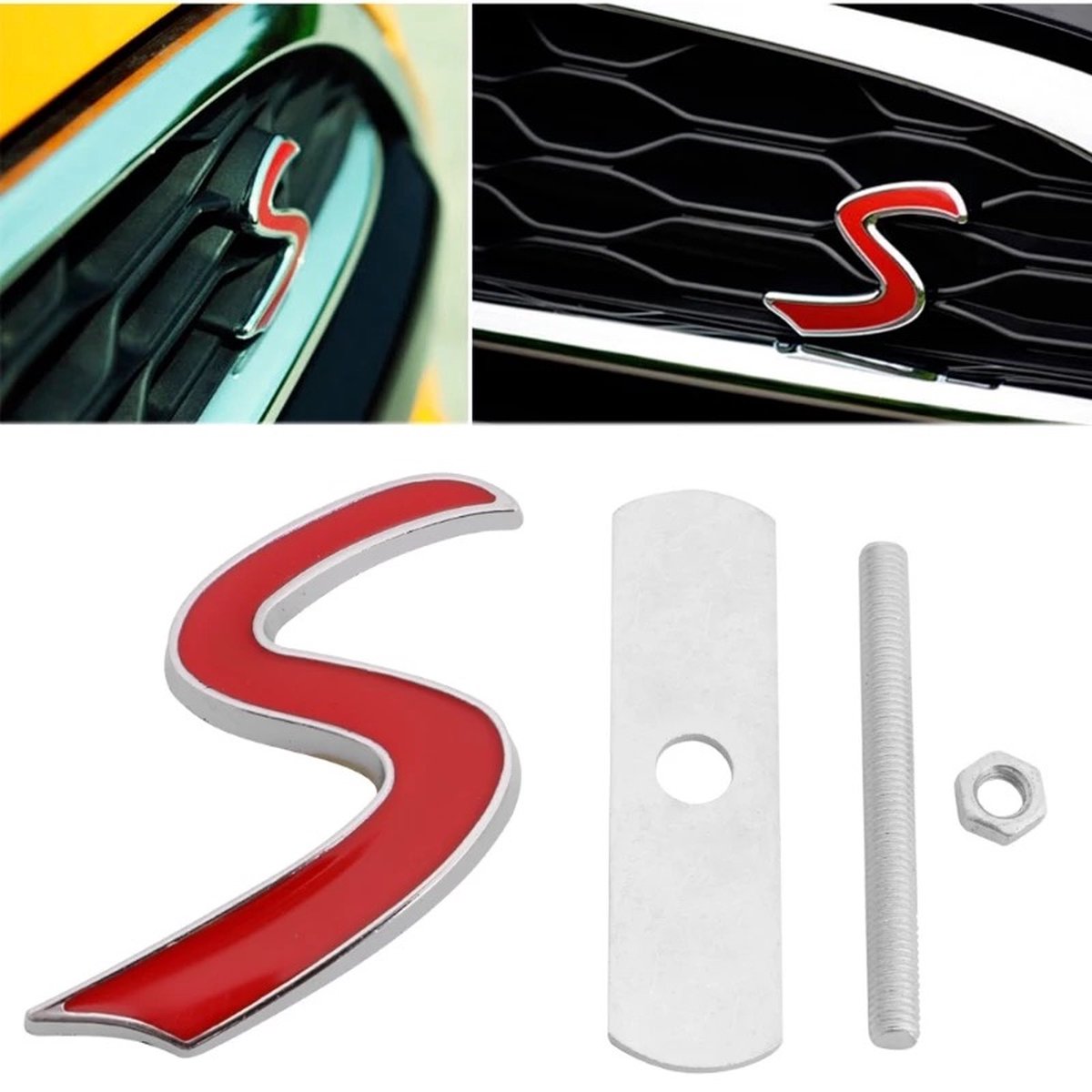 Mini Cooper S logo-Voor in de grille-Plug and play - Eenvoudige... | bol.com