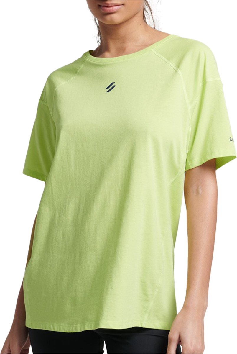 Superdry Run SS Sportshirt Vrouwen Geel
