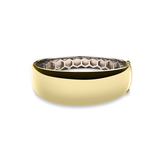 Gisser Jewels - Bangle SB32Y - geelgoud verguld zilver - gepolijst - 60 mm