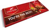 Cadeau Mega Tablette Chocolat Côte d'Or - Chocolat 1KG - Message "Tu es le meilleur !"