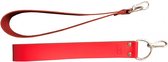 Leather sling loops - Red