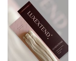 LUXEXTEND Weave Hair Extensions #613 | Human hair Blonde | Human Hair Weave | 60 cm - 100 gram | Remy Sorted & Double Drawn | Haarstuk | Extensions Blond | Extensions Haar | Extensions Human Hair | Echt Haar |  Weave Hair | Weft Haar | Haarverlenging