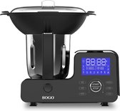 Luxiqo® Keukenrobot - Multifunctionele Keukenrobot - Keukenmachine - Foodprocessor - 10 in 1 - 1100W - Wegen - Koken - Verwarmen - Stomen - Gisten - Mixen - Malen - Kneden - Opklop