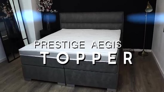 Surmatelas Topper - Mousse Froide HR60 - Prestige Aegis - Anti Allergie - Souple & Soutien - Env. 12 cm d'épaisseur