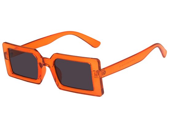 Vierkante Dames Zonnebril Vintage - Oranje