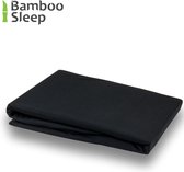 BambooSleep - 100% Bamboe hoeslaken voor matras | 160x210/220x30 cm | Puur Bamboe | Zijdezacht | Temperatuur Regulerend | Kleur zwart