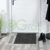 eGrass Deurmat RAINBOW Graphite Grey - 44x66cm - 25mm - grijs - grasmat - doormat - schoonloopdeurmat - schoonloopmat - inloopmat – voordeur – door – deurtapijt - droogloopmat - tu