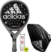Adidas X-Treme LTD Racket + Padeltas Zwart/Zilver (Round) - 2021
