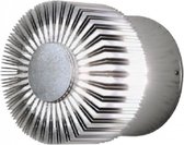 Oneiro’s Luxe wandlamp Monza led 3W 230V 9 cm aluminium grijs - zwart - prikspot - zonne-energie - led buiten - lamp - solar – LED – tuinverlichting – tuin – zomer – verlichting –