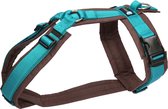 AnnyX - FUN - Tracking Harness - Turquoise/Brown - taille L - Buste 70-86cm - Poids chien 26-38 kg - My K9