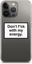 Case Company® - iPhone 13 Pro hoesje - My energy - Soft Cover Telefoonhoesje - Bescherming aan alle Kanten en Schermrand