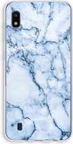 Case Company® - Samsung Galaxy A10 hoesje - Blauw marmer - Soft Cover Telefoonhoesje - Bescherming aan alle Kanten en Schermrand