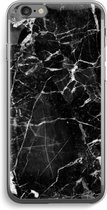 Case Company® - iPhone 6 / 6S hoesje - Zwart Marmer - Soft Cover Telefoonhoesje - Bescherming aan alle Kanten en Schermrand