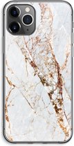 Case Company® - iPhone 11 Pro Max hoesje - Goud marmer - Soft Cover Telefoonhoesje - Bescherming aan alle Kanten en Schermrand