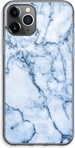 Case Company® - iPhone 11 Pro Max hoesje - Blauw marmer - Soft Cover Telefoonhoesje - Bescherming aan alle Kanten en Schermrand