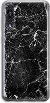 Case Company® - Samsung Galaxy A50 hoesje - Zwart Marmer - Soft Cover Telefoonhoesje - Bescherming aan alle Kanten en Schermrand