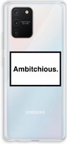 Case Company® - Samsung Galaxy S10 Lite hoesje - Ambitchious - Soft Cover Telefoonhoesje - Bescherming aan alle Kanten en Schermrand