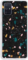 Case Company® - Samsung Galaxy A71 hoesje - Terrazzo N°10 - Soft Cover Telefoonhoesje - Bescherming aan alle Kanten en Schermrand