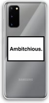 Case Company® - Samsung Galaxy S20 hoesje - Ambitchious - Soft Cover Telefoonhoesje - Bescherming aan alle Kanten en Schermrand