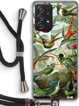 Case Company® - Samsung Galaxy A52s 5G hoesje met Koord - Haeckel Trochilidae - Telefoonhoesje met Zwart Koord - Bescherming aan alle Kanten en Over de Schermrand