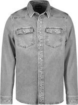Cars Jeans Overhemd Eastwood Shirt Denim 46827 13 Grey Used Mannen Maat - L
