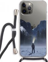 Case Company® - iPhone 12 Pro Max hoesje met Koord - Wanderlust - Telefoonhoesje met Zwart Koord - Extra Bescherming aan alle Kanten en Over de Schermrand