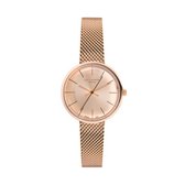 Lee Cooper LC07031.410 - Horloge - Analoog - Dames - Vrouwen - Milanese band - Rosékleurig