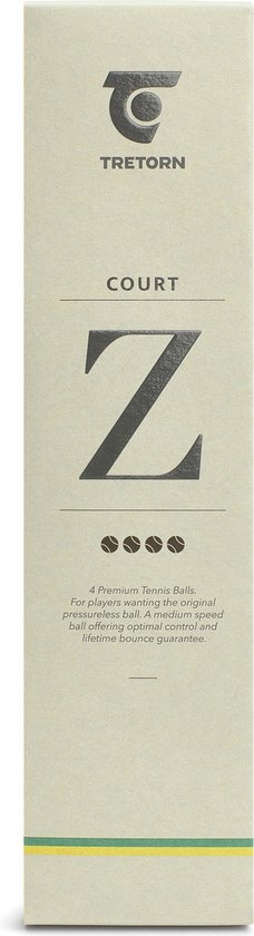 Tretorn Z-Court Tennisballen 4-pack - Geel