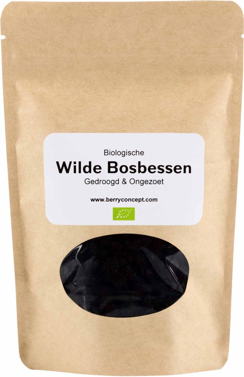 Goedkoopste Biologische wilde bosbessen 100 gram - gedroogd & ongezoet