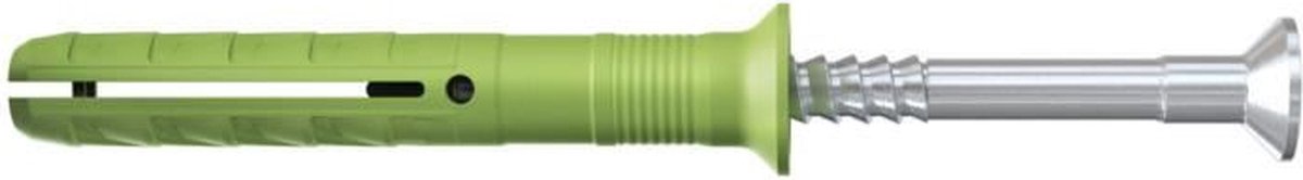 FISCHER - Slaganker N Groen 8x80/40 met schroeven - gemaakt van hernieuwbare grondstoffen - Doos van 45