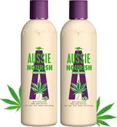 Aussie Nourish Voedende Hennep Shampoo - Pak Je Voordeel - 2 x 300 ml