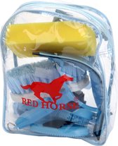 Red Horse poetstas - rugzak inclusief borstels - Lichtblauw - 8 delig