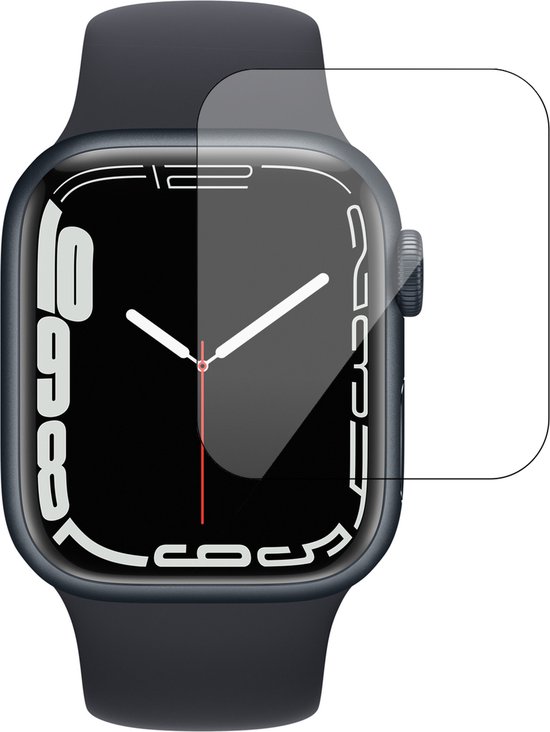 Screenprotector geschikt voor Apple Watch Series 7 41mm - Screenprotector geschikt voor iWatch 7 41mm - Tempered Glass