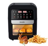 Biolomix Smart Airfryer - Luxe Heteluchtfriteuse - Aerofryer - 7L volume - 1200W vermogen - Airfryers - Koken zonder Olie - Zwart