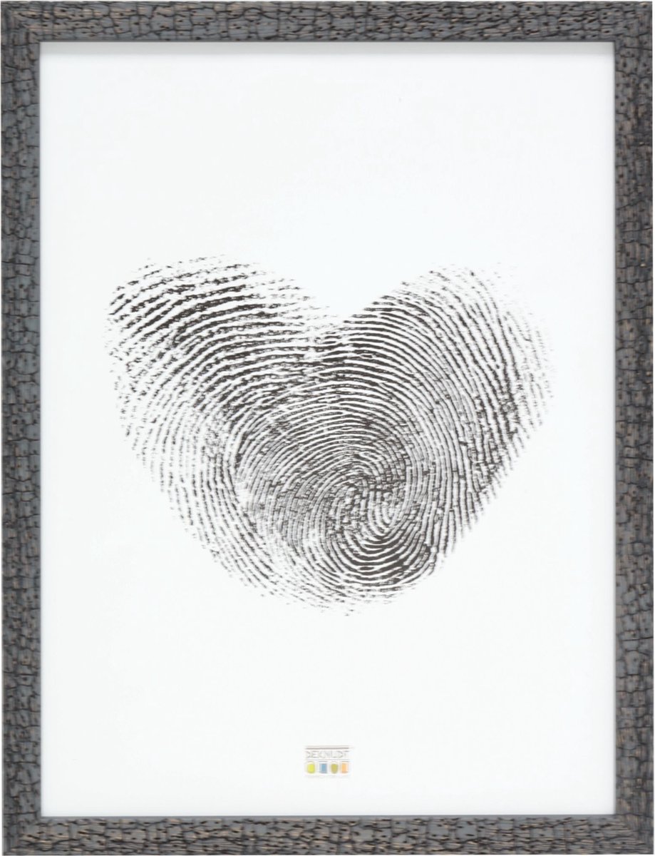 Deknudt Frames fotolijst S45RL7 - grijs - burned wood look - 40x50 cm