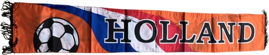 Foto: Hoogwaardige nederlandse sjaal scarf hup holland nederland 120x20cm oranje