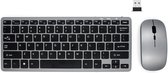 Case2go - Toetsenbord en Muis - QWERTY Keyboard - 2.4G Verbinding - Draadloos - Donker Grijs