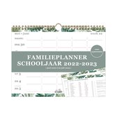 Hobbit - Familieplanner - Schooljaar 2022/2023 - Botanische print - 5 personen - Spiraal omleg - 22x30cm(A4+)