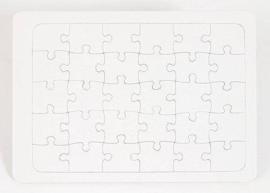 Collall blanco puzzel A4 30pcs