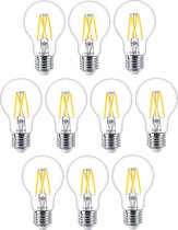 10 STUKS PHILIPS LED FILAMENT LAMP E27 3.4W/927-922 HELDER DIMTONE CRI90