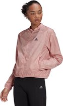 adidas Fast Running Jacket Dames - sportjas - roze - maat XS
