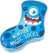 magische sokken Monster blauw kindersokken