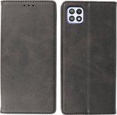 Samsung Galaxy A22 5G Hoesje - Magnetisch Folio Book Case - Wallet Cases Telefoonhoesje - Zwart
