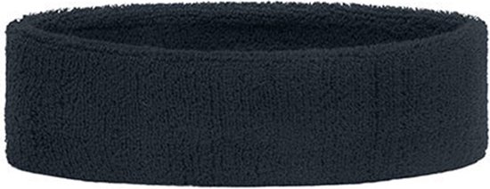 Myrtle Beach - Hoofdband - Zweetband hoofd - Zweetbandje - Fitness accessoires - Workout - Hoofdomtrek 57 cm - Katoen/Elastaan - Donkerblauw