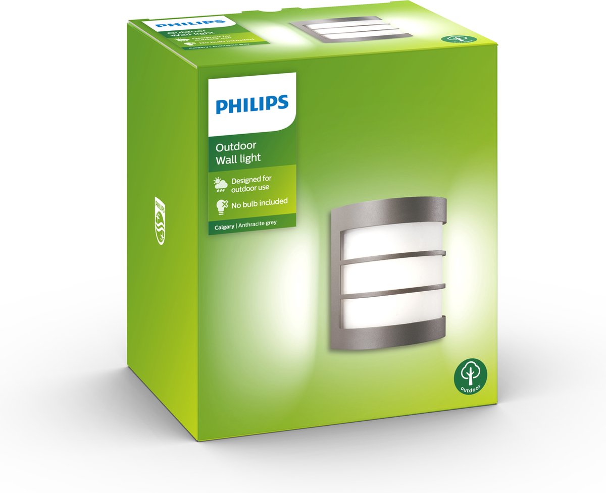 Philips - Calgary buitenwandlamp antraciet