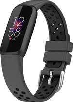 DrPhone FVS3 TPU Siliconen Polsband – Armband – Sportband Geschikt voor Fitbit Luxe –Zwart