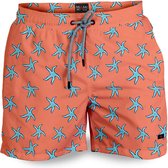 Miami Beach | Hoogwaardige Kwaliteit Zwemshort | Zwembroek | Beachshort | Heren | Sneldrogend | Maat L | MB13-153 Roze Zalm